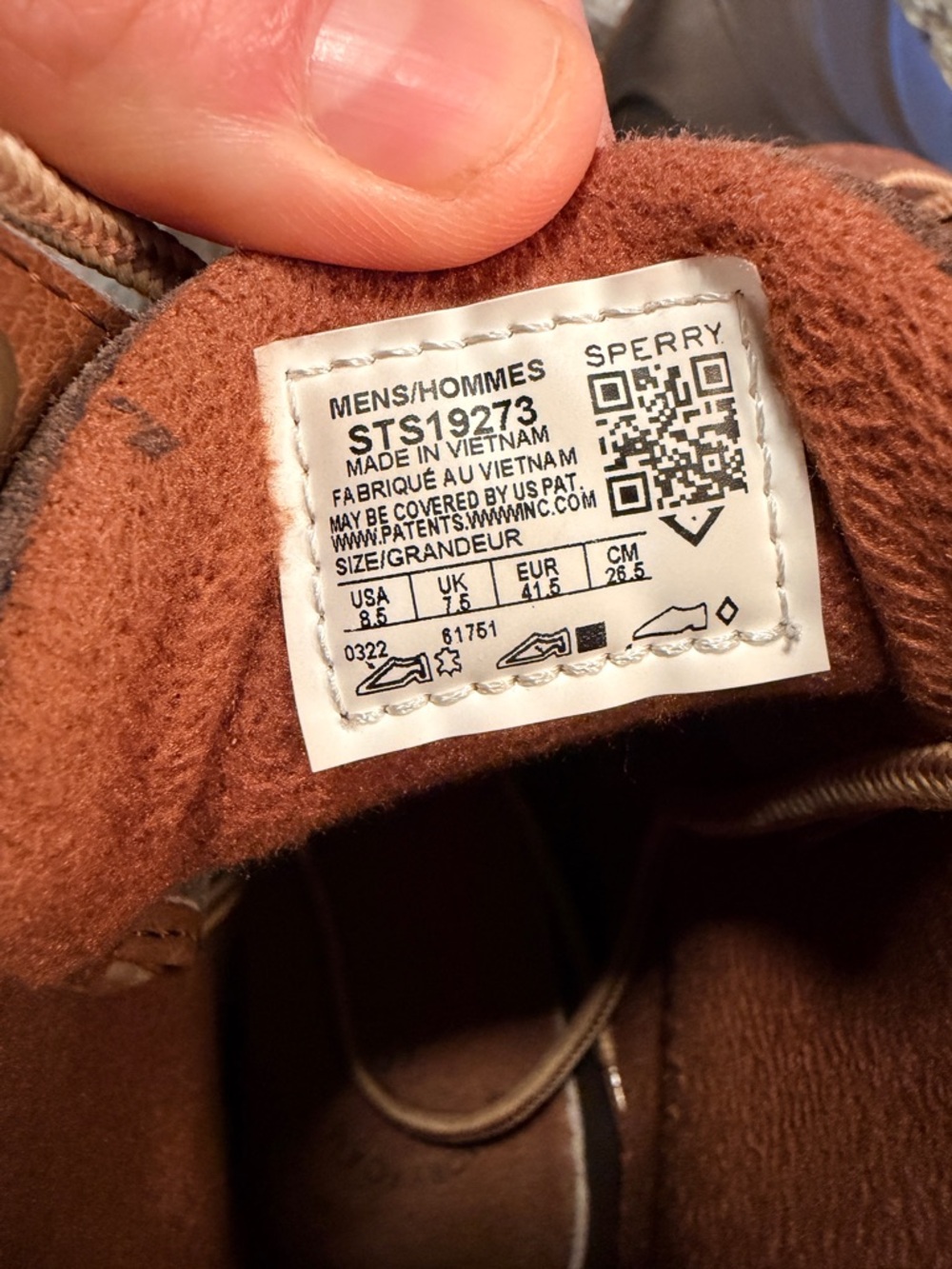 Sperry Two-Tone Brown and Dark Brown Duck Boots - Lace-Up - Picture 5 of 5